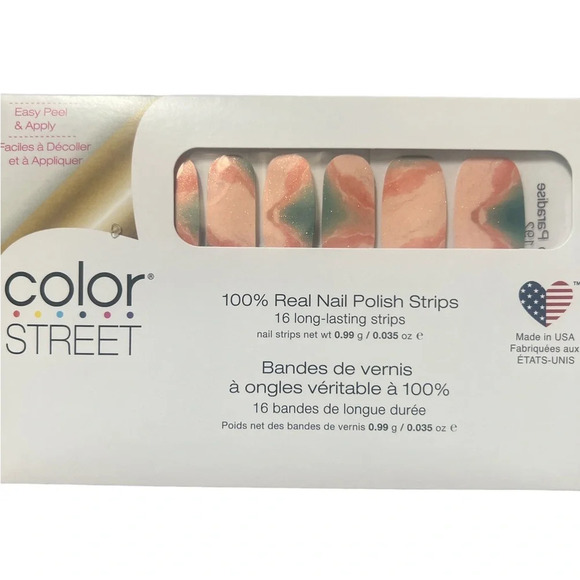 Color Street Nail Polish Strips Retired Rhodes to Paradise New - Picture 4 of 7